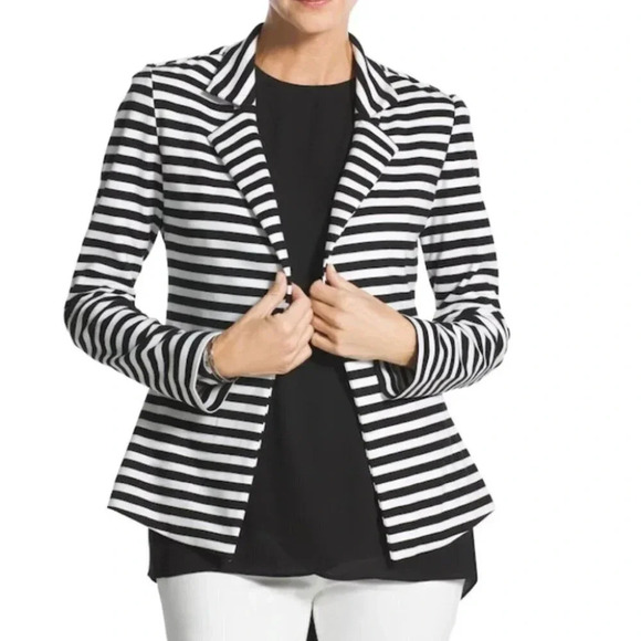 Chico’s striped blazer - Picture 2 of 5